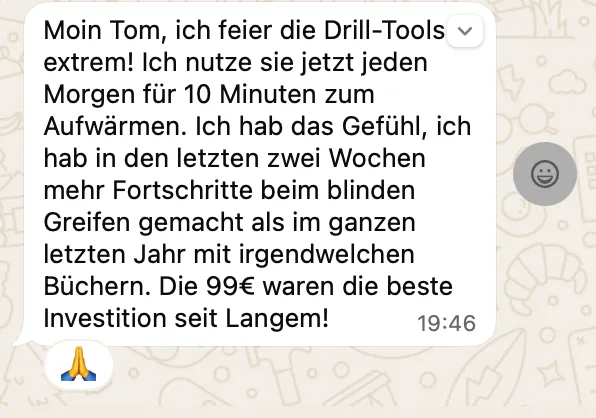 Teilnehmer-Feedback Screenshot