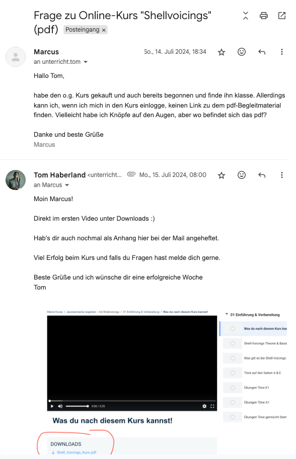Teilnehmer-Feedback Screenshot