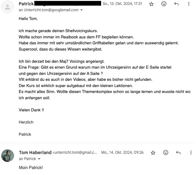 Teilnehmer-Feedback Screenshot