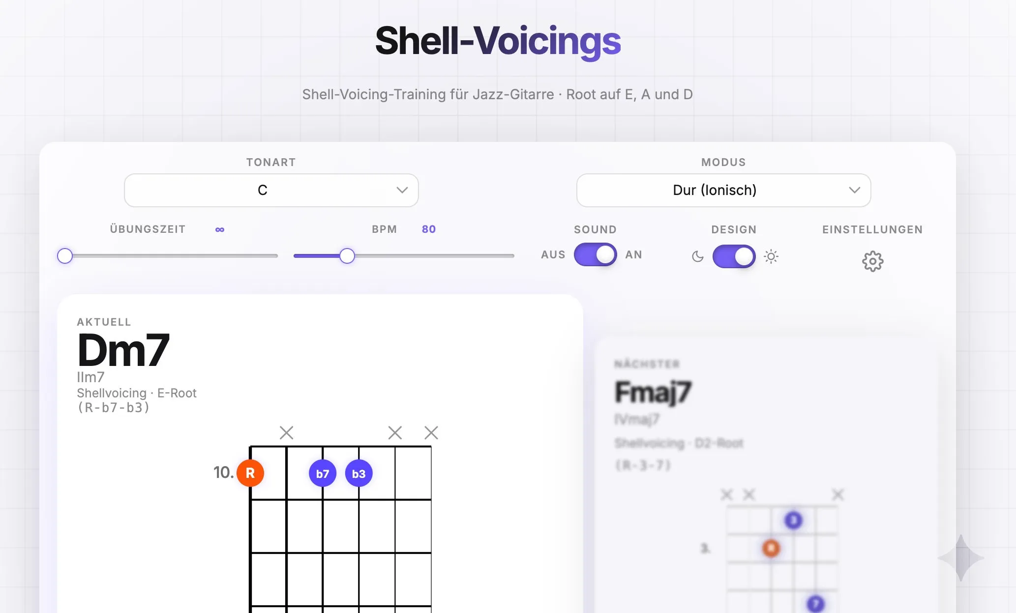 Shellvoicing-Trainer App by Tom Haberland